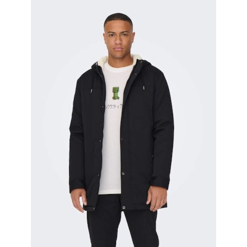 Only & Sons Χειμερινό παρκά 'Alexander' μαύρο / offwhite