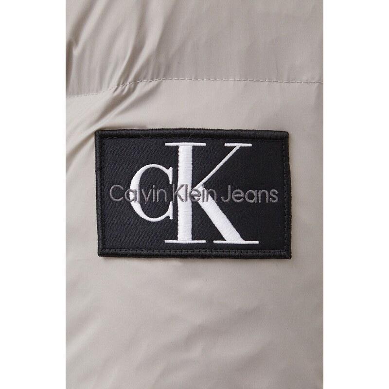 Μπουφάν με επένδυση από πούπουλα Calvin Klein Jeans ανδρικό, χρώμα: γκρι