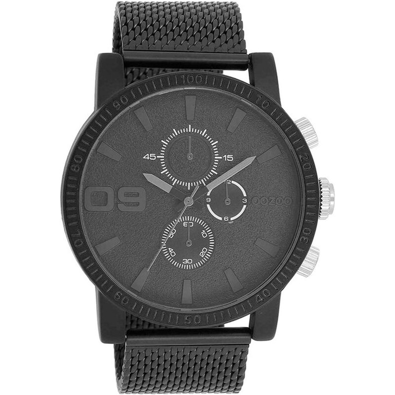 OOZOO Timepieces C11214 Black Metallic Bracelet