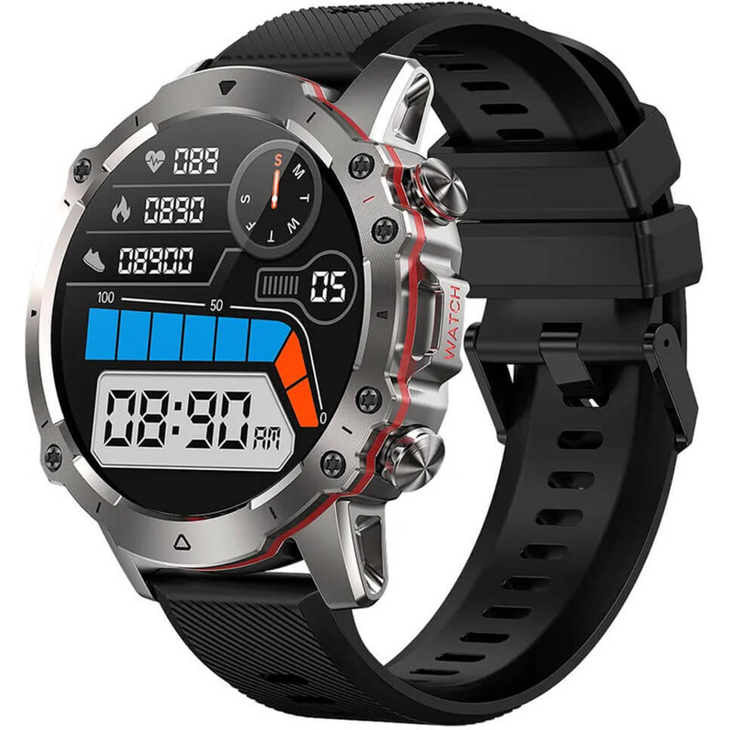 Smartwatch Microwear AK56 400mAh - Black