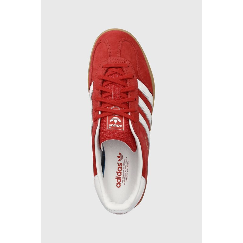 Σουέτ αθλητικά παπούτσια adidas Originals Gazelle Indor χρώμα: πορτοκαλί, H06261 F3H06261