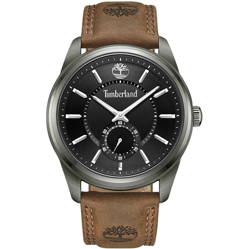 TIMBERLAND NORTHBRIDGE - TDWGA0029703, Black case with Brown Leather Strap