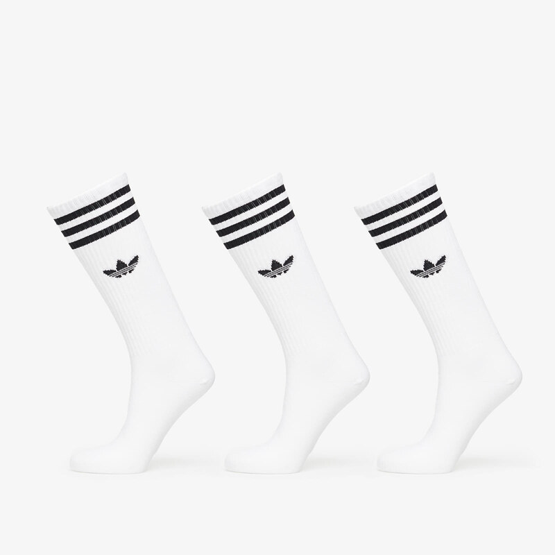 adidas Originals adidas High Solid Crew Sock 3-Pack White M