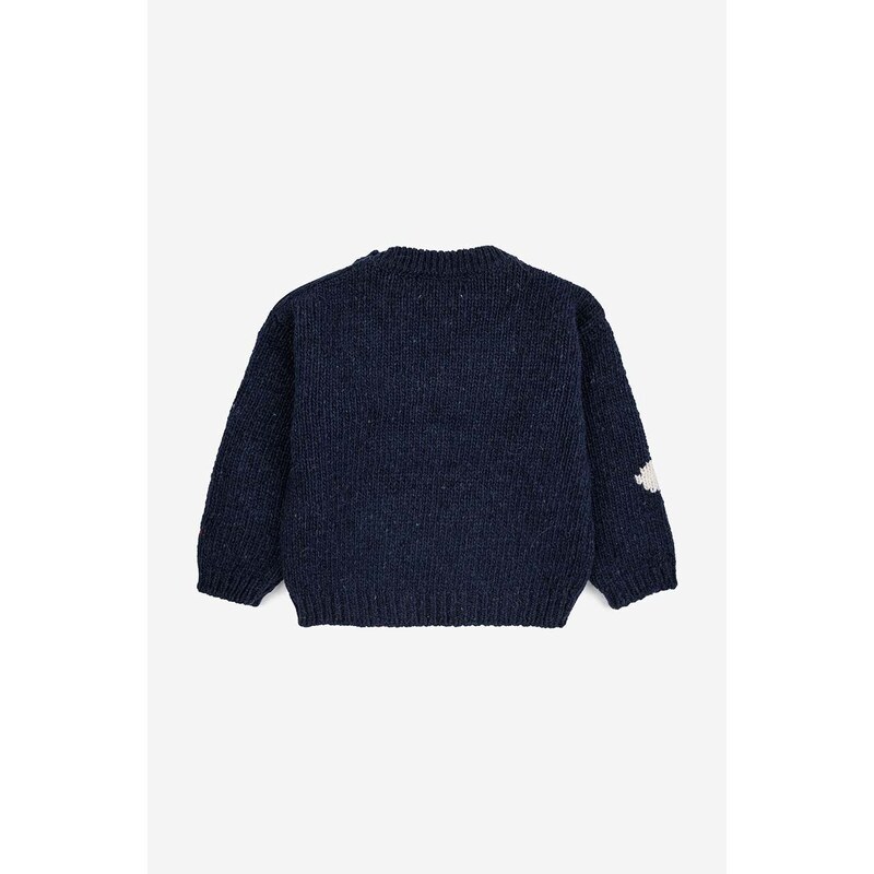 Βρεφικό πουλόβερ από μείγμα μαλλιού Bobo Choses χρώμα: ναυτικό μπλε