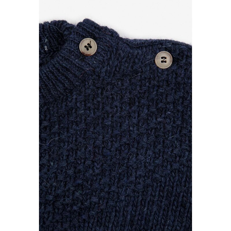 Βρεφικό πουλόβερ από μείγμα μαλλιού Bobo Choses χρώμα: ναυτικό μπλε