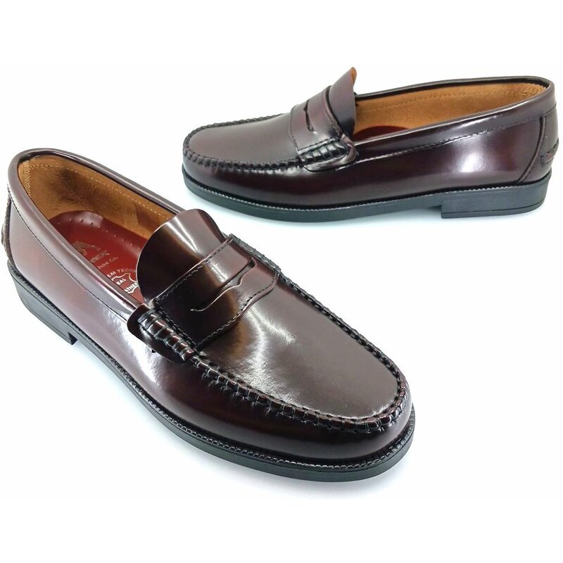 Boxer 19269 (μπορντώ) ανδρικά penny loafers