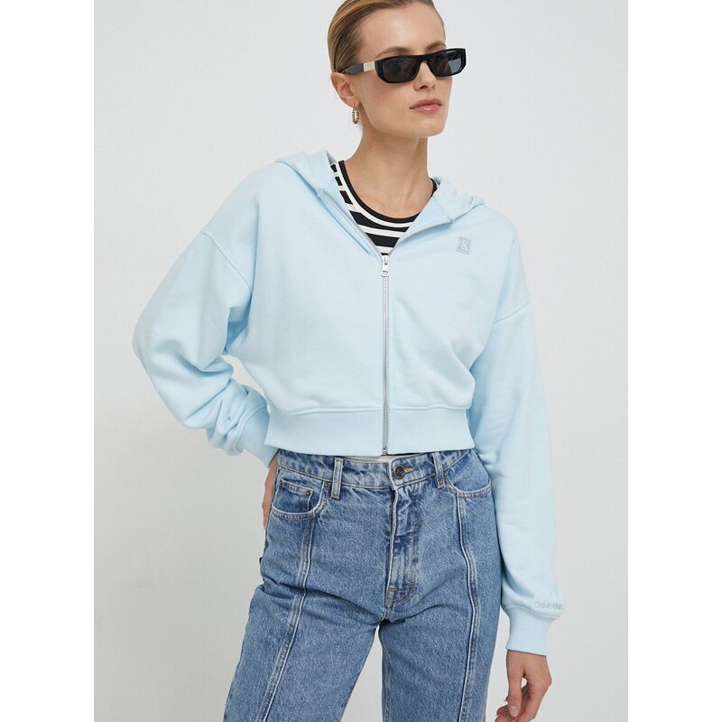 Μπλούζα Calvin Klein Jeans με κουκούλα