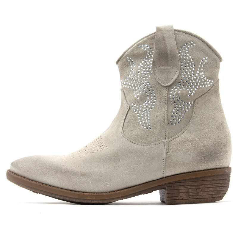 SUEDE LEATHER ANKLE BOOTS WOMEN DIVINE FOLLIE