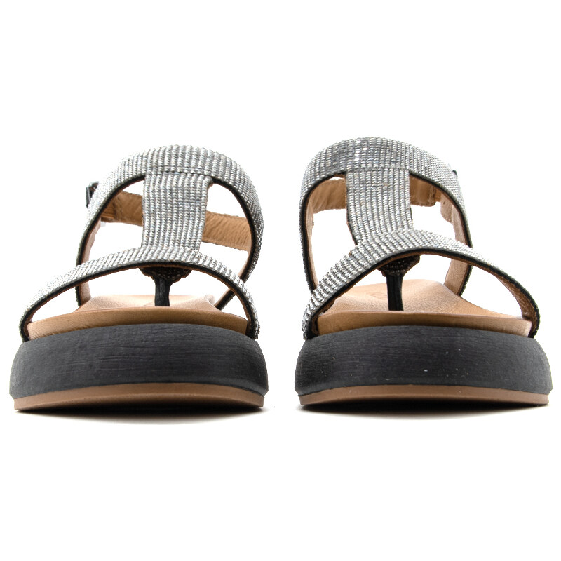 LEATHER FLATFORM SANDALS WOMEN INUOVO