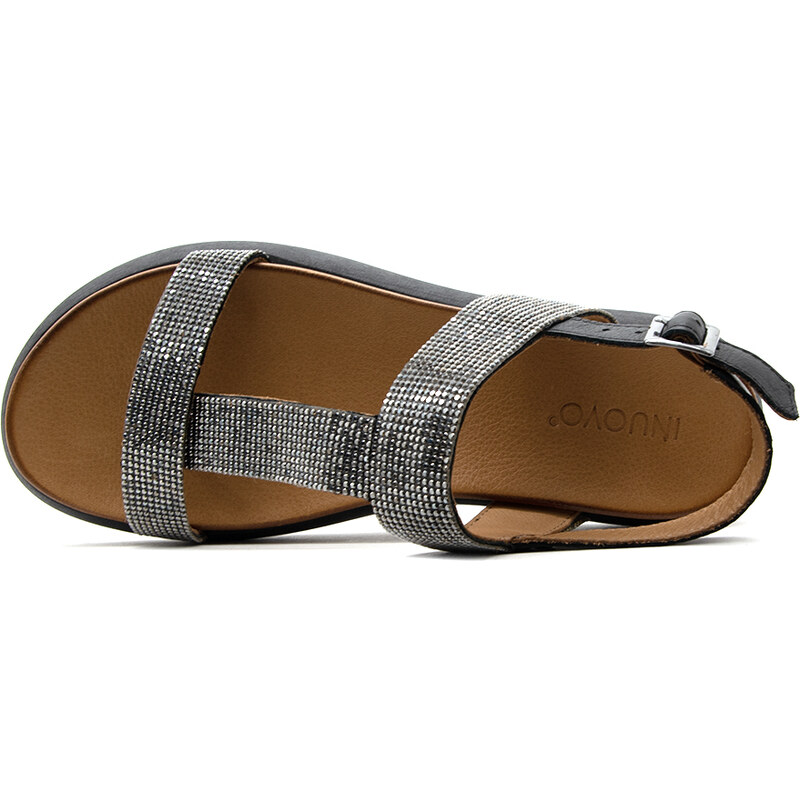 LEATHER FLATFORM SANDALS WOMEN INUOVO