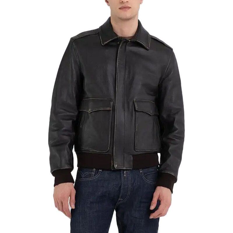 LEATHER JACKET MEN REPLAY