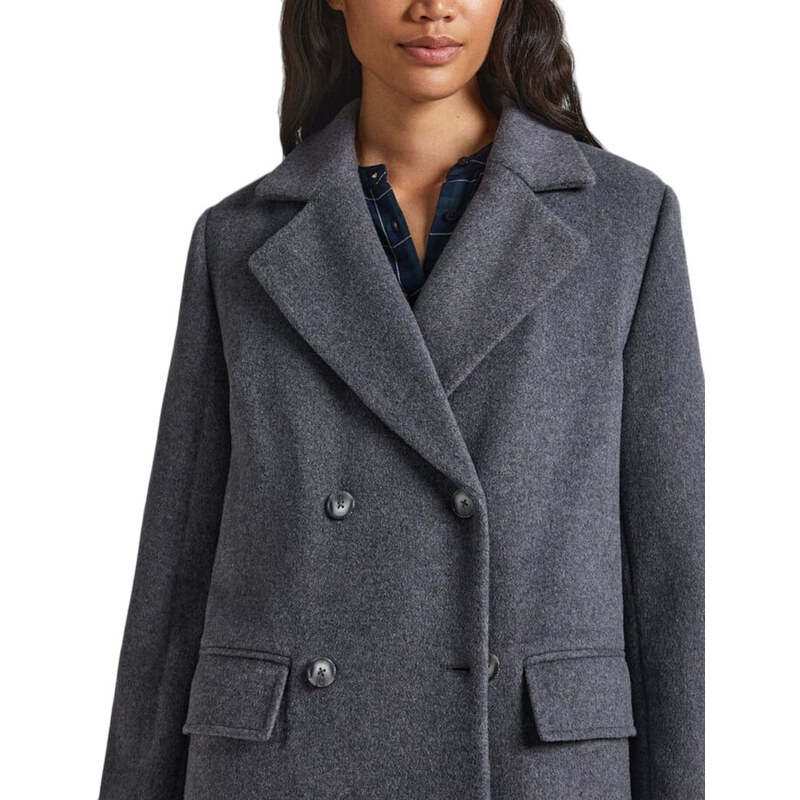 E1 DROP 3A MADISON LONG COAT WOMEN PEPE JEANS - GLAMI.gr