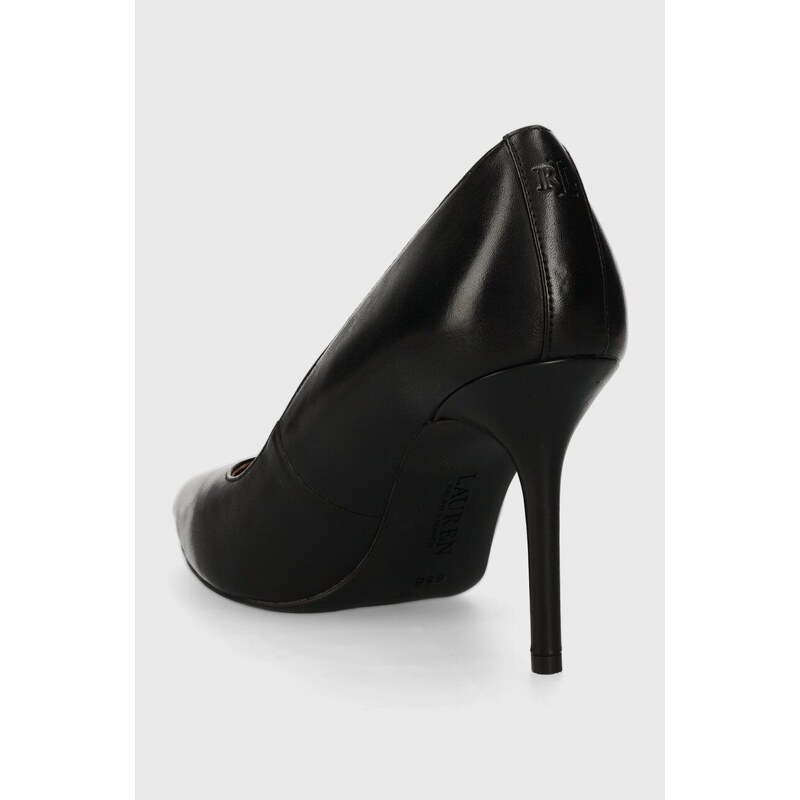 Δερμάτινες γόβες Lauren Ralph Lauren Lindella II Ozweego Lindella II χρώμα: μαύρο, 8294581 GY6177 802941000000