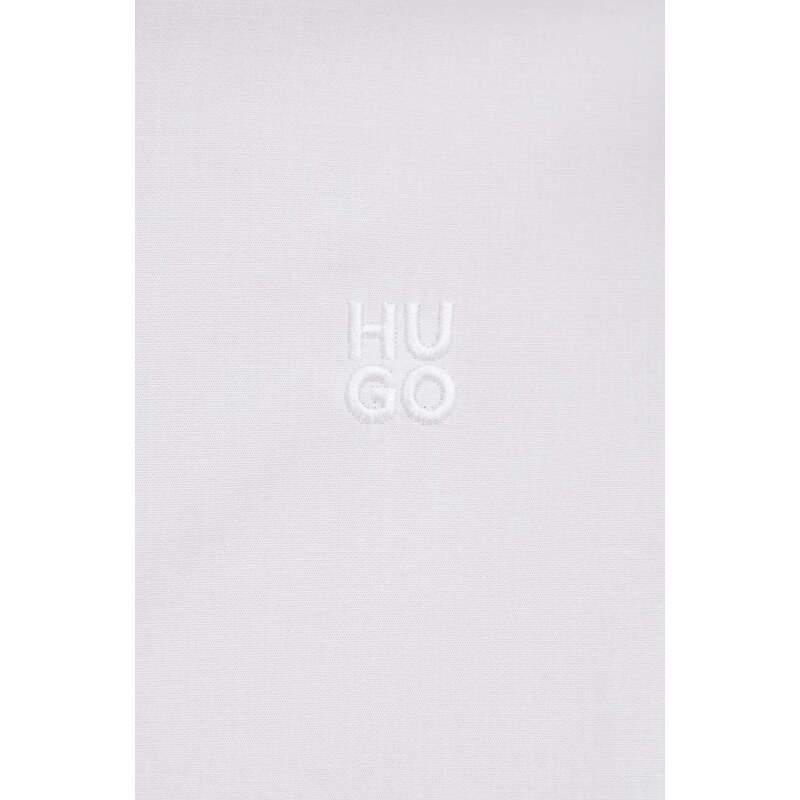 Πουκάμισο HUGO χρώμα: άσπρο