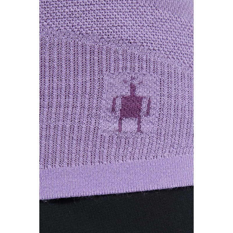 Λειτουργικό μακρυμάνικο πουκάμισο Smartwool Intraknit Thermal Merino χρώμα: μοβ