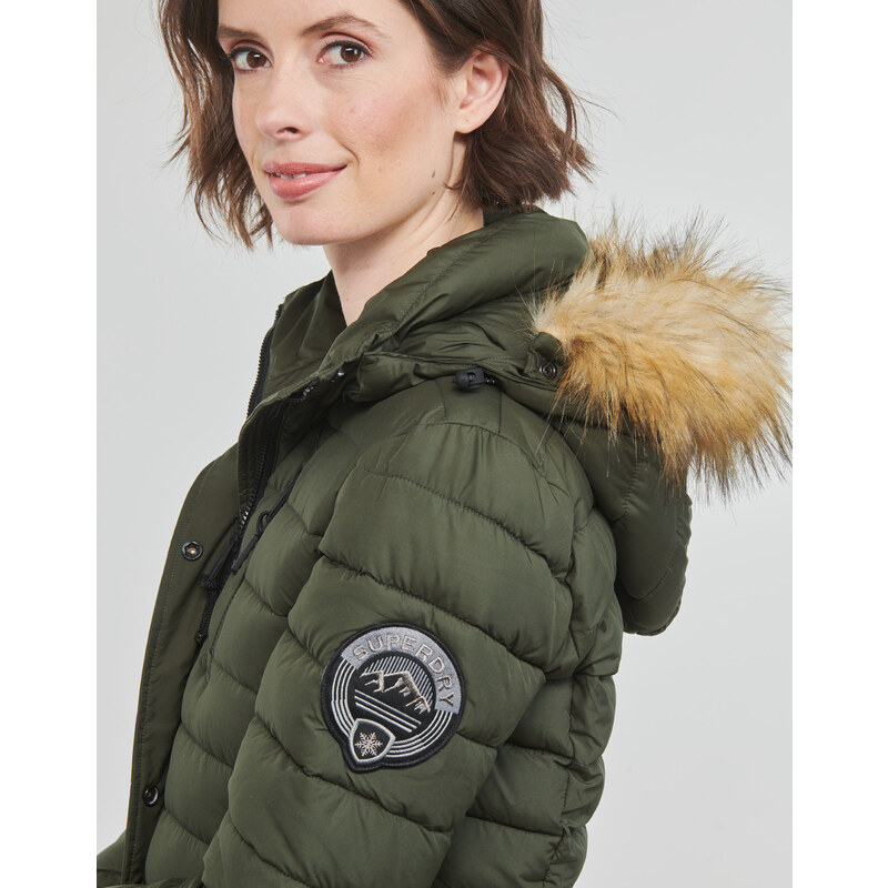 Χοντρό μπουφάν Superdry FUJI HOODED MID LENGTH PUFFER