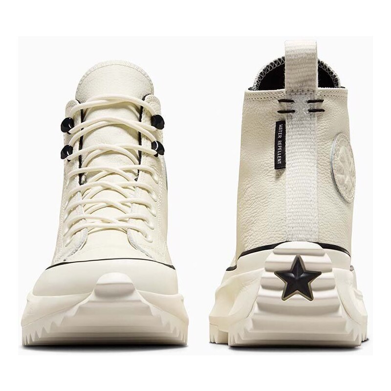 Δερμάτινα ελαφριά παπούτσια Converse Run Star Hike χρώμα: μπεζ, A05389C