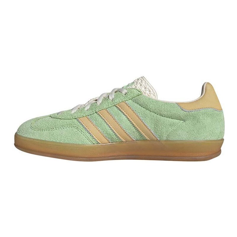 Σουέτ αθλητικά παπούτσια adidas Originals Gazelle Indoor χρώμα: πράσινο, IE2948