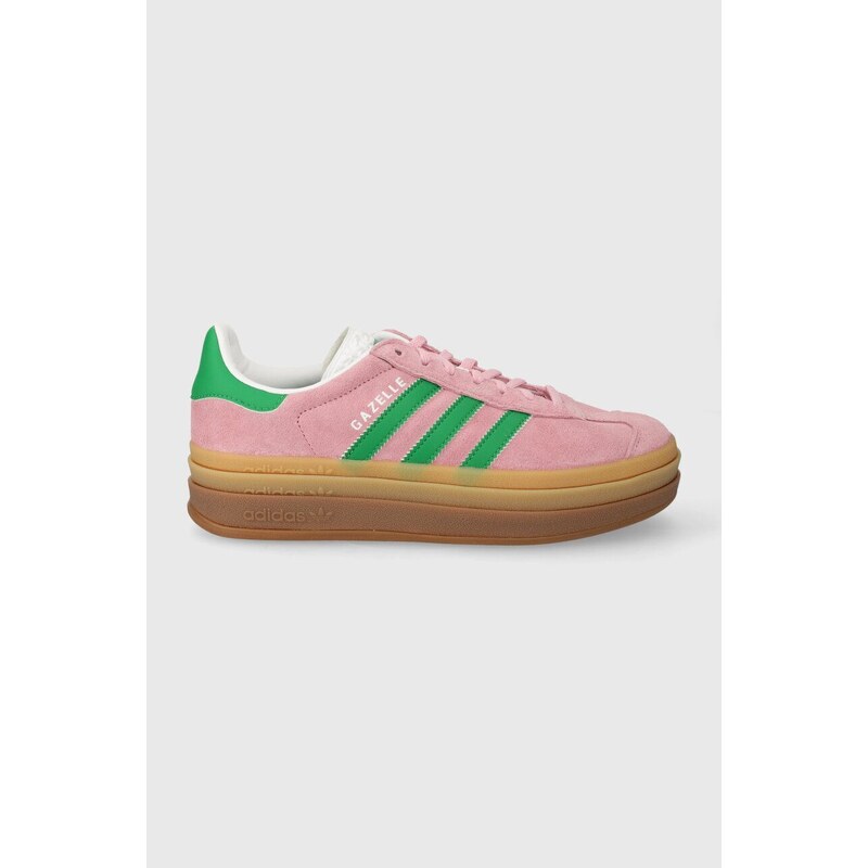 Σουέτ αθλητικά παπούτσια adidas Originals Gazelle Bold χρώμα: ροζ, IE0420
