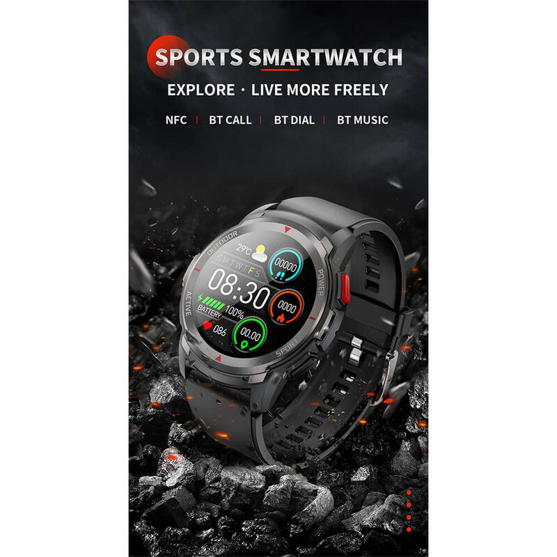 Smartwatch Microwear M100 - Grey