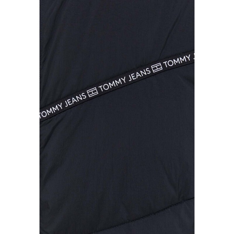 Μπουφάν Tommy Jeans χρώμα: μαύρο