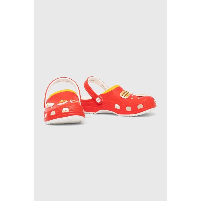 Παντόφλες Crocs Crocs x McDonald’s Clog χρώμα: κόκκινο, 209858.MUL