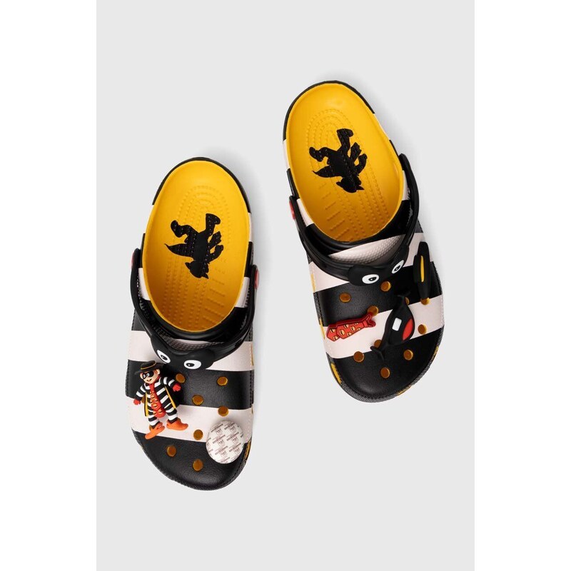 Παντόφλες Crocs Crocs x McDonald’s Hamburglar Clog χρώμα: μαύρο, 209393.BLW