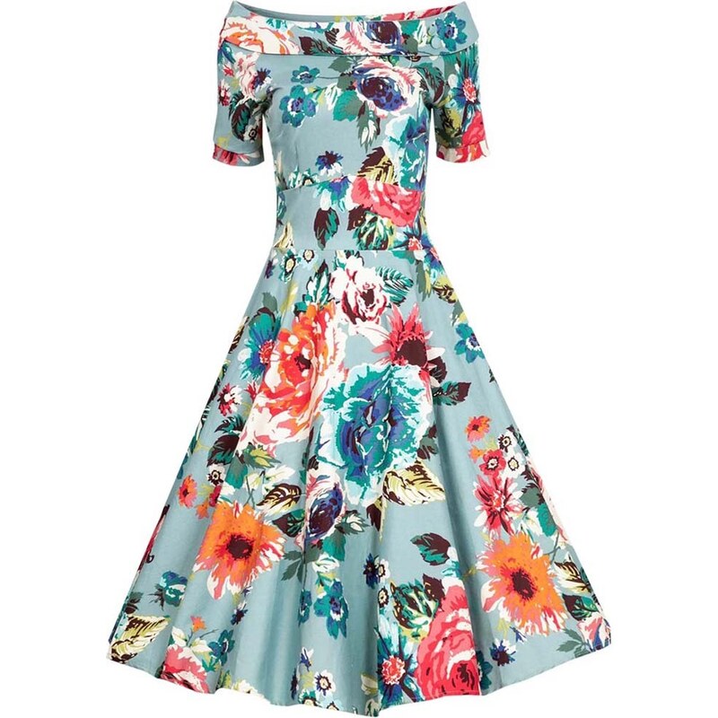 PerfectDress.gr vintage 50s floral φόρεμα Darlene