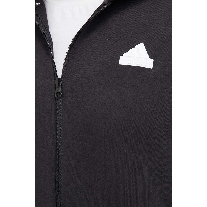 Μπλούζα adidas ZNE 0 χρώμα: μαύρο, με κουκούλα IG2377 IN3305