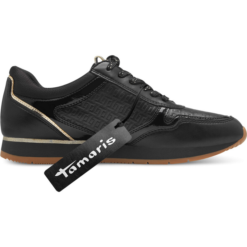 Tamaris Vegan Black Comb Γυναικεία Ανατομικά Sneakers Μαύρα (1-23603-42 098)