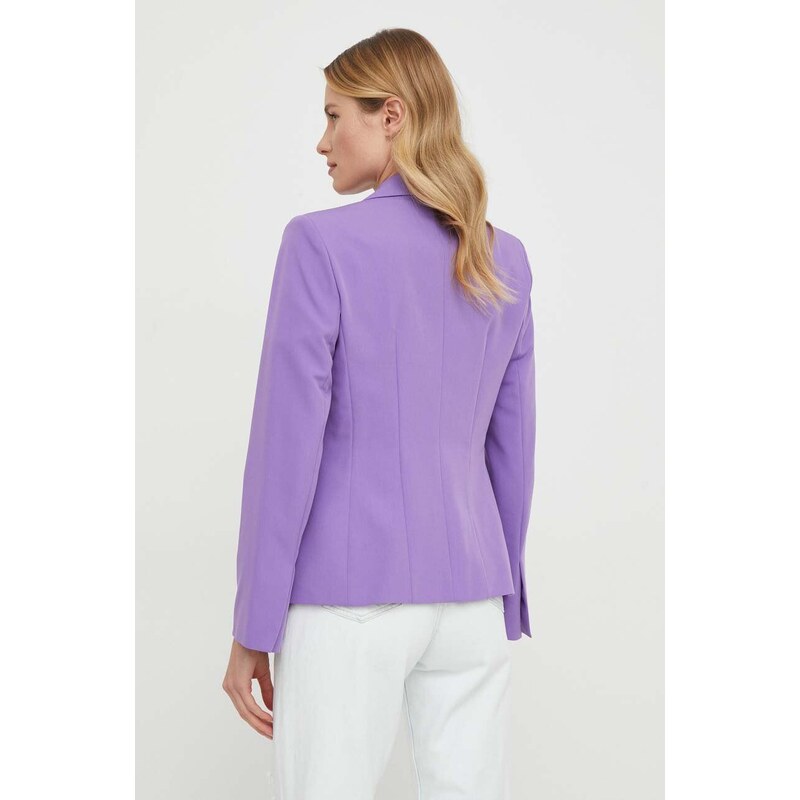 Σακάκι Sisley χρώμα: μοβ