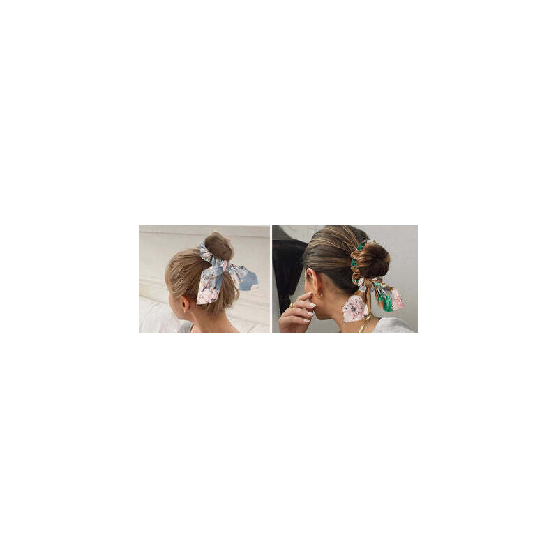 ROXXANI Λαστιχάκι μαλλιών με μικρό φιόγκο BTHU-0003, φλοράλ