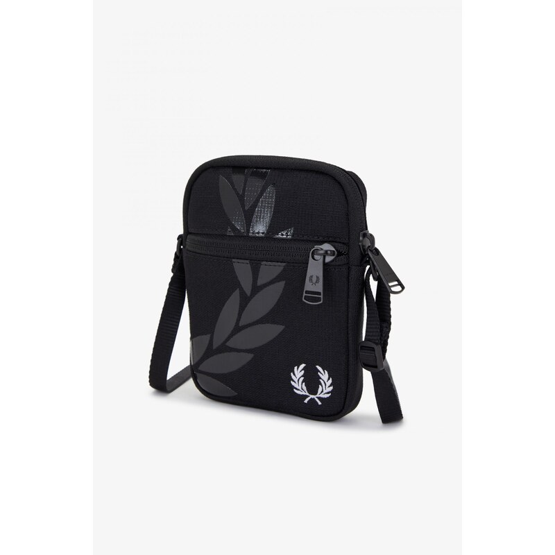 Fred Perry Ανδρικό Τσαντάκι Ώμου Printed Ripstop Side Bag L6278-102 Μαύρο