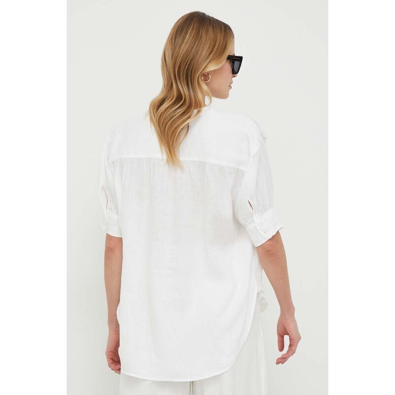 Λευκή μπλούζα Polo Ralph Lauren χρώμα: άσπρο