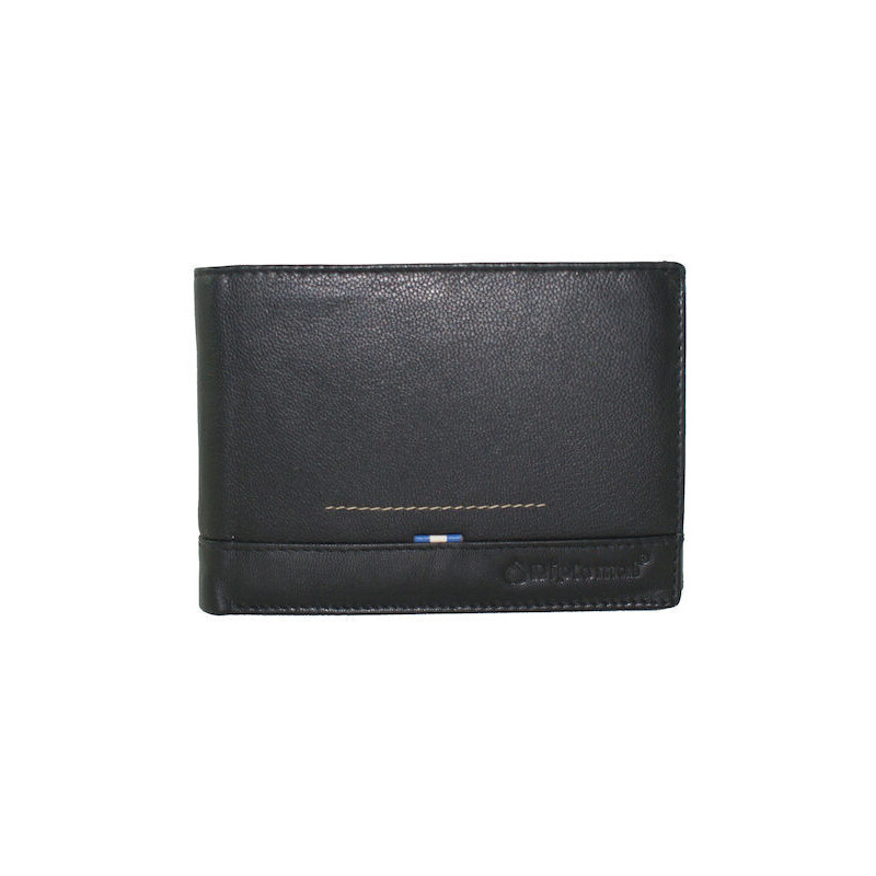 Diplomat Δερμάτινο Ανδρικό Πορτοφόλι με RFID Μαύρο