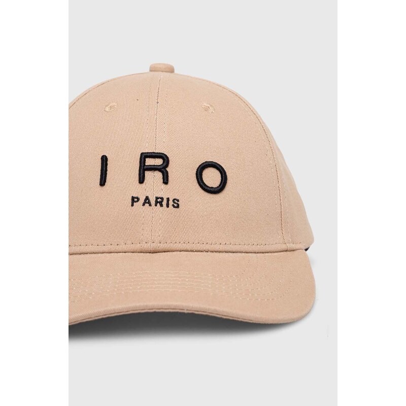Βαμβακερό καπέλο του μπέιζμπολ IRO χρώμα: μπεζ