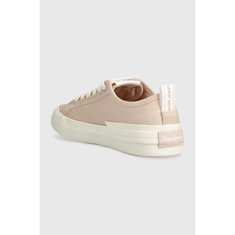 Πάνινα παπούτσια Pepe Jeans PLS31557 χρώμα: ροζ, ALLEN BAND W