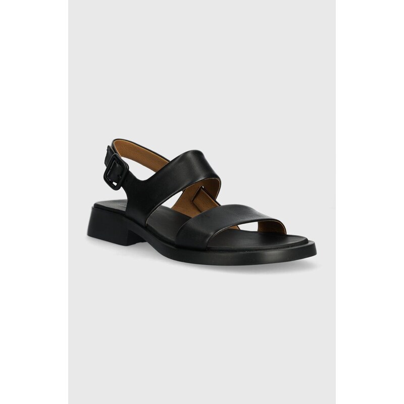 Δερμάτινα σανδάλια Camper Dana χρώμα: μαύρο, K201486.005