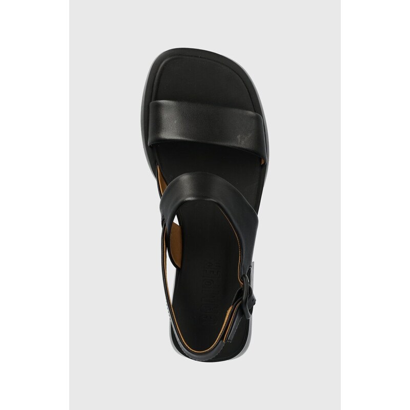 Δερμάτινα σανδάλια Camper Dana χρώμα: μαύρο, K201486.005