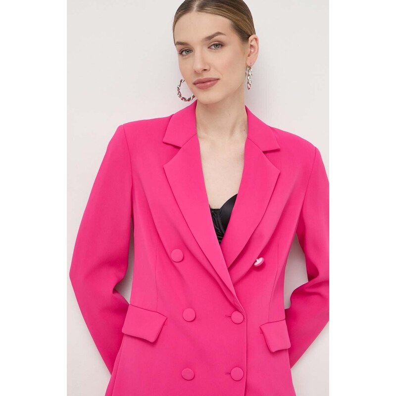 Σακάκι Silvian Heach χρώμα: ροζ