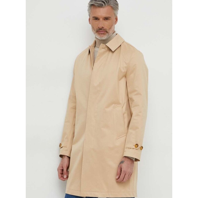Παλτό Michael Kors χρώμα: μπεζ