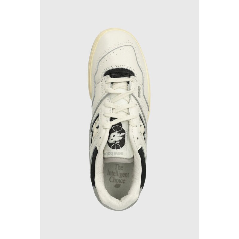 Δερμάτινα αθλητικά παπούτσια New Balance 550 χρώμα: άσπρο, BB550VGB
