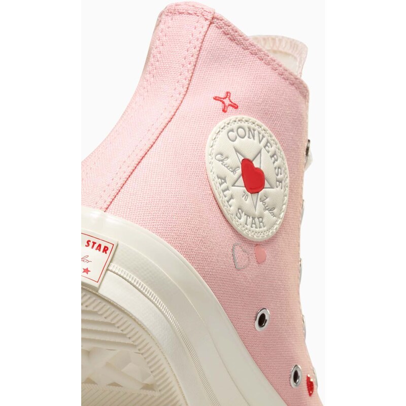 Πάνινα παπούτσια Converse Chuck 70 χρώμα: ροζ, A09113C