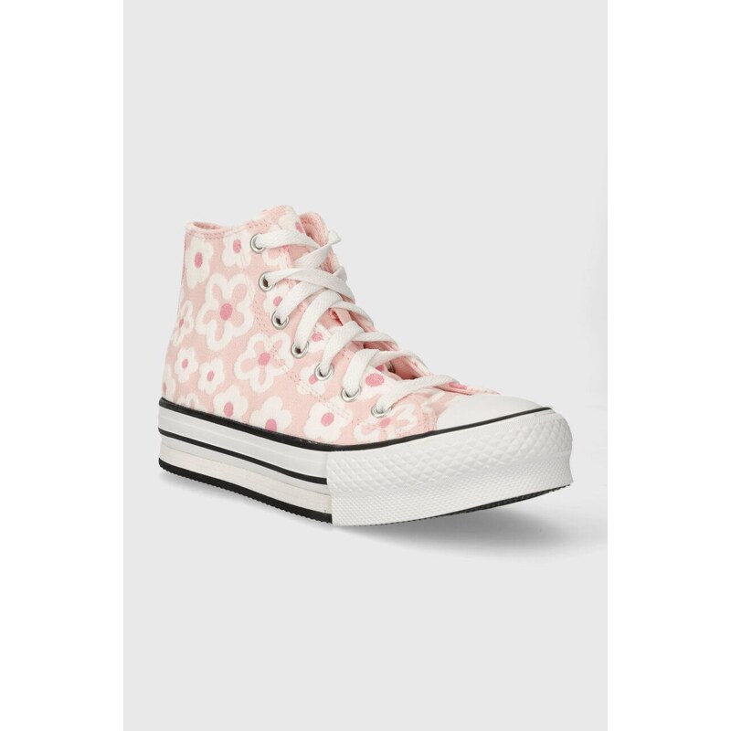 Παιδικά πάνινα παπούτσια Converse χρώμα: ροζ