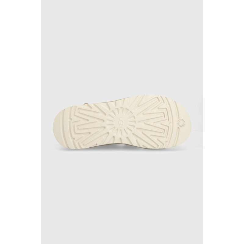 Σανδάλια σουέτ UGG Goldencoast Multistrap χρώμα: μπεζ, 1153095