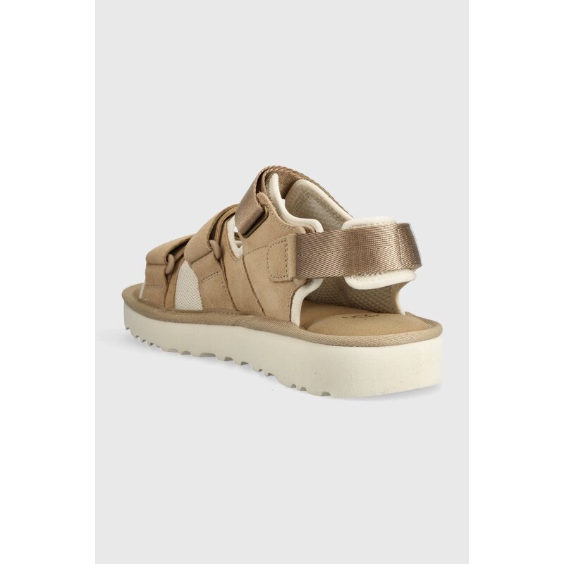 Σανδάλια σουέτ UGG Goldencoast Multistrap χρώμα: μπεζ, 1153095
