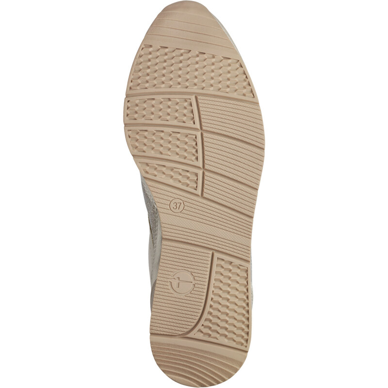 Tamaris Vegan Ivory Comb Γυναικεία Ανατομικά Sneakers Μπεζ/Χρυσό (1-23603-42 430)