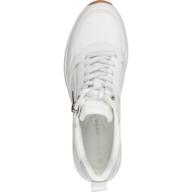 Tamaris Vegan White/Silver Ανατομικά Sneakers Λευκά (1-1-23721-42 171)