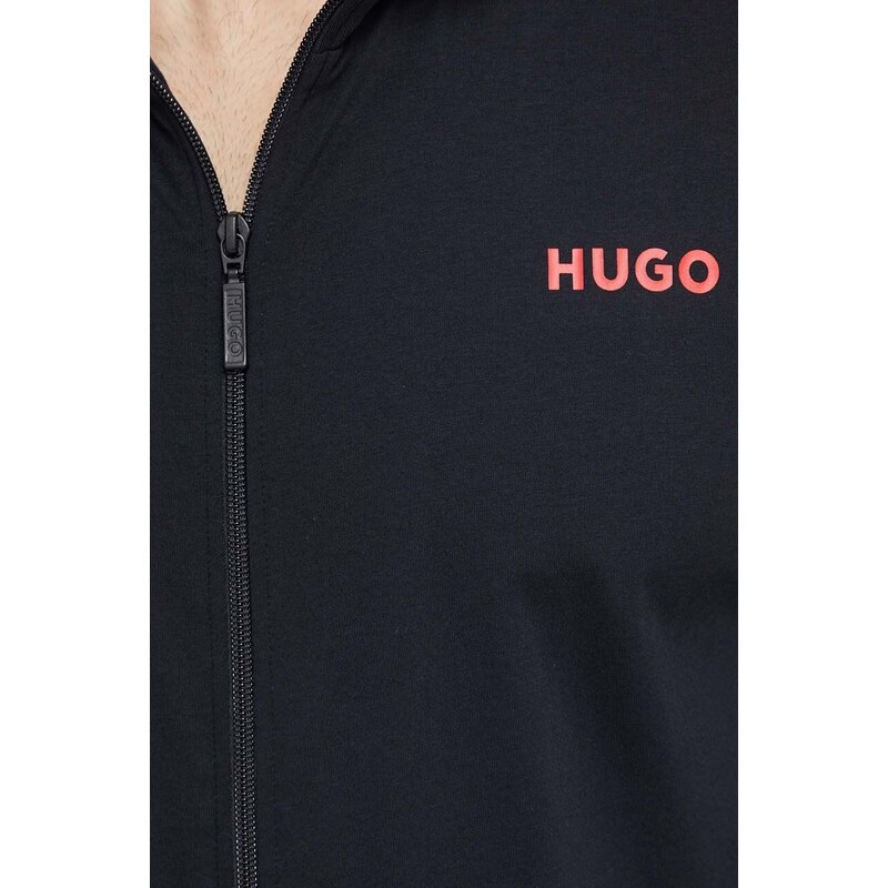 Φούτερ lounge HUGO χρώμα: μαύρο