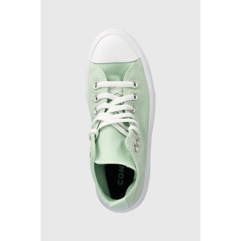 Παιδικά πάνινα παπούτσια Converse χρώμα: πράσινο